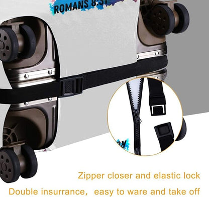 Travel Luggage Cover Washable Suitcase Protector Anti-Scratch Suitcase Cover Fits 18-32 Inch Luggage(S (for 18--21 inch luggage))