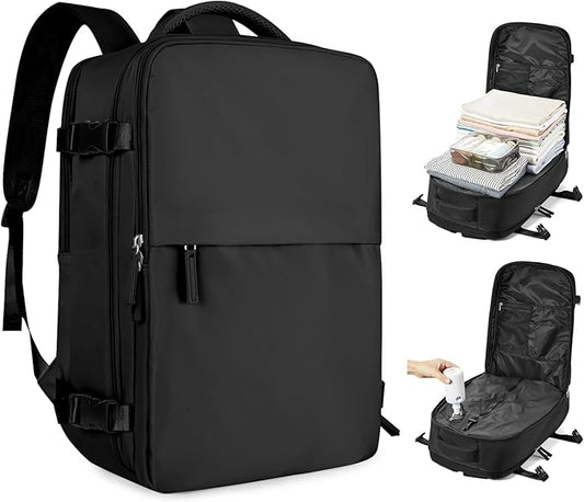 coofay Vacuum Backpack Travel with Pump Airbag Travel Backpack with Vacuum System Mochila de Viaje Compresion al Vacio Easyvacpack Vacpack Backpacks for Traveling Carry on Luggage