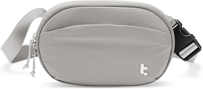 tomtoc Belt Bag with RFID Blocking, 1.5L Cross Body Fanny Pack for Women Men, Sling Waist Bags with Adjustable Strap for Travel Walk