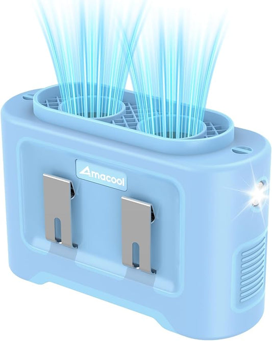 AMACOOL 14500mAh Portable Waist Fan, Strong Wind Power for Full Body Cooling Shirt Fan, 5 Speed Wearable Belt Clip on Fans, Battery Operated Personal Neck Fans for Outdoor Work Camping Travel