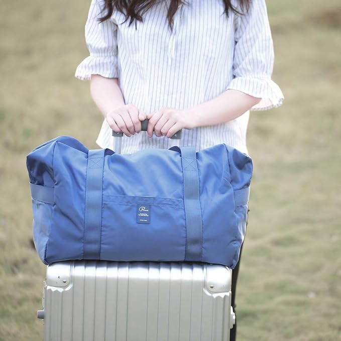 VanFn Foldable Travel Duffel Bag, Sports Duffels Gym Bag, Rainproof Nylon Totes, Sports Shoulder Handbag, Lightweight Duffle Bags For Women & Men, Outdoor Weekend Bag, P.Travel Series