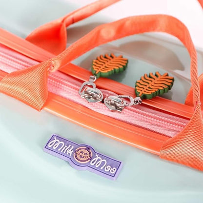 MILK&MOO Rideable Kids Suitcase Jungle Friends, Fun and Safe, Durable, Spacious and Ergonomic Design, 360° Swivel Wheels, for Children Aged 2-6 Years, 21 L, Maximum Riding Weight 50 kg / 110 Lb