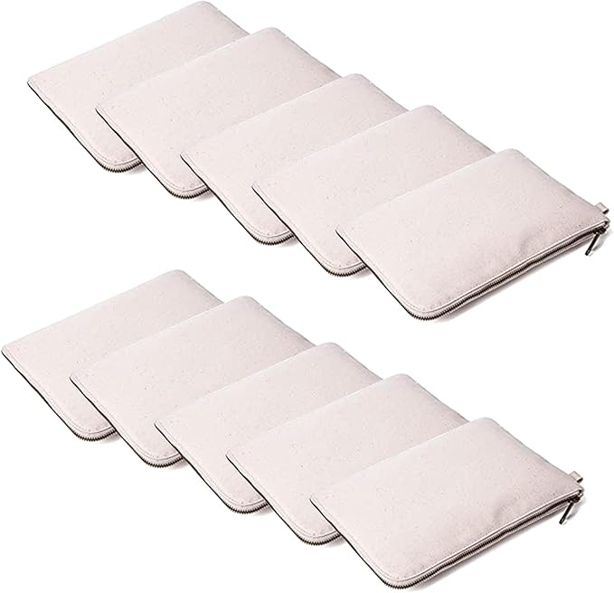 Zipper Pouch Storage Bag Simple and Stylish Women's Cosmetic and Travel Bag (Beige-improved-10)