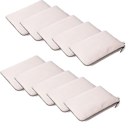 Zipper Pouch Storage Bag Simple and Stylish Women's Cosmetic and Travel Bag (Beige-improved-10)