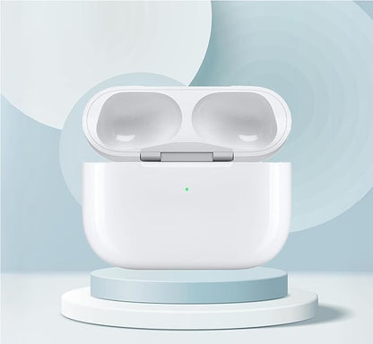 Replacement Charging Case for AirPods Pro 1&2 Generation with fast Wireless and Wired Charging, Bluetooth Pairing and Sync Button, 680mAh Battery with Multi-Function Cleaning Tool. No Earbuds/Airpods.