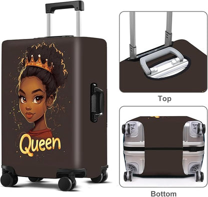 Luggage Cover Washable Suitcase Protector Anti-scratch Suitcase cover Fits 20-34 Inch Luggage (Girl-5, S(20-22inch suitcase))