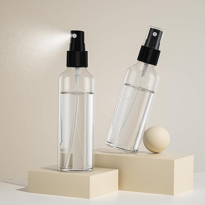 50PCS Small Spray Bottle, 4oz/120ml Travel Spray Bottle Clear Fine Mist Spray Bottles Plastic Empty Refillable Spray Bottles for Skin Care, Hair Care, Plant Care & Home Cleaning