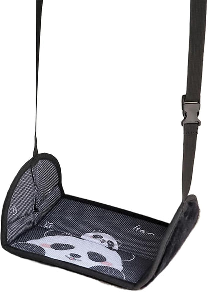 Foot Hammock Carseat, Portable Foot Sling for Car and Airplane Travel, Adjustable Foots Rest for Comfortable Travels, Home, Office, Kids