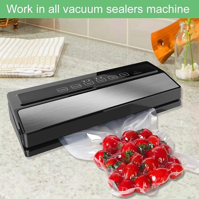 O2frepak 300 Count 6x10 Pint Vacuum Sealer Bags with BPA Free and Heavy Duty, Vacuum Seal Food Sealer Bags,Great for Food Storage Vaccume Sealer PreCut Bag
