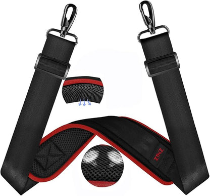 ZINZ 60" Universal Bag Strap with Ultra-thick Fixed Breathable Pad Adjustable Heavy-duty Shoulder Strap for Laptop bag Crossbody Luggage Gym Bag Camera Bag and more -B01K02