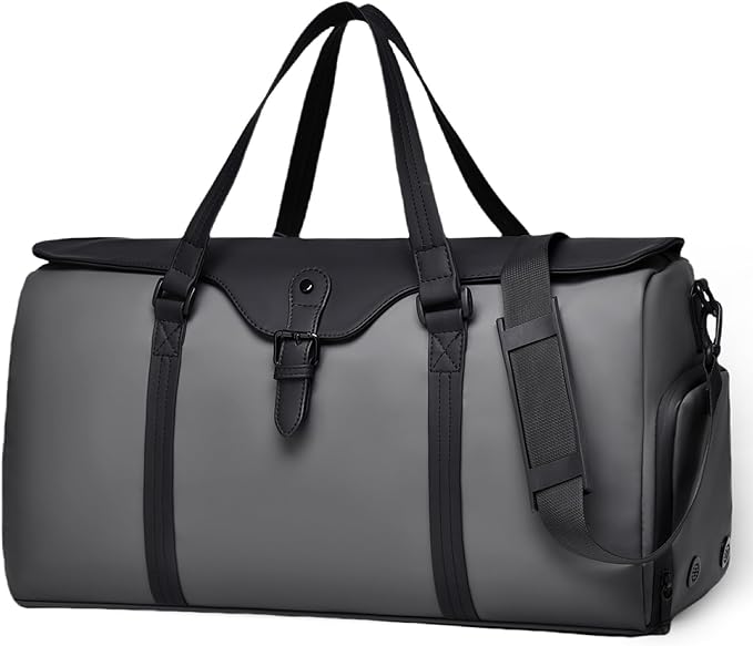 Travel Bag for Men Women, Duffle Bags for Travel with Shoe Compartment Weekender Overnight Carry On Bag with Dry Wet Separated Pocket Personal Item Bag for Gym Trip Workout