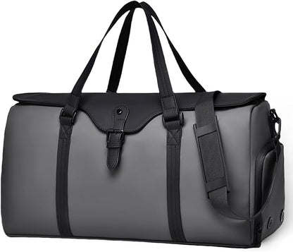 Travel Bag for Men Women, Duffle Bags for Travel with Shoe Compartment Weekender Overnight Carry On Bag with Dry Wet Separated Pocket Personal Item Bag for Gym Trip Workout