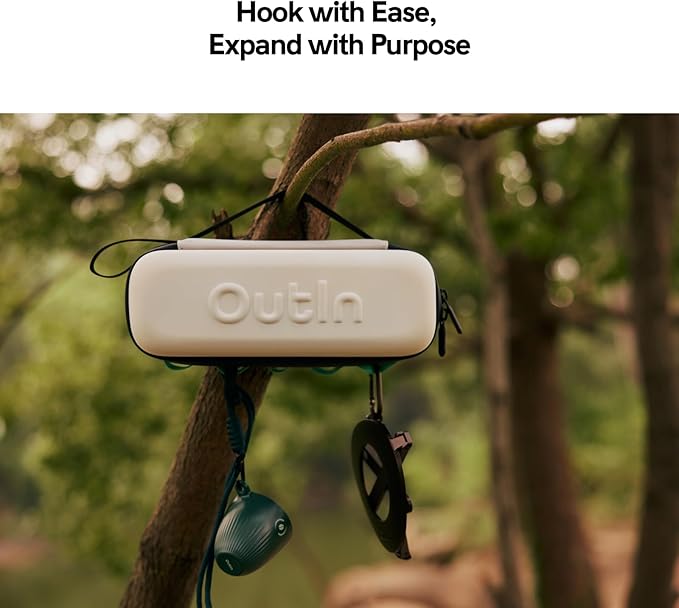 OutIn EVA Protective Case, Portable Hard Shell Travel Bag, Waterproof & Dirt-Resistant with Multi-Function Hand Carry or Hanging Outdoor Organizer Case, Compatible Nano, Mino & Fino