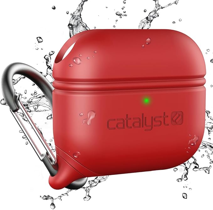 Catalyst Waterproof Case for AirPods 3rd Generation - Wireless and USB-C Charging Compatible AirPods 3rd Generation Case, Drop Protection AirPod Case 3rd Generation One Piece Design with Carabiner
