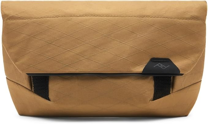 Peak Design Field Pouch V2, Coyote, 2-in-1 Organizer and Sling Bag, Adjustable Shoulder Strap and Integrated Belt Loops, Weatherproof Nylon Canvas, Organizer Pouch or Carry Bag for Men and Women