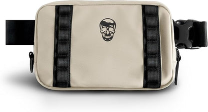 Gymreapers Travel Small Crossbody Bags for Men & Women with Hidden Pocket - Waterproof Crosssbody Fanny Pack for Men with Adjustable Shoulder Sling Belt for Traveling, Running & Hiking (Desert Sand)