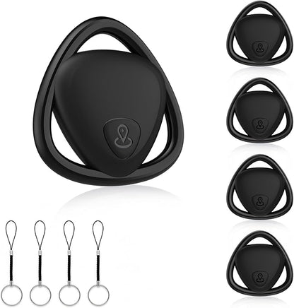 2025 Upgraded [Apple MFi Certified] Air Tracker 4 Pack, Smart Tag Item Finder Works with Apple Find My (iOS Only), Air Track Locator with Sound, Tracker Tags for Keys, Luggage, Bag, Suitcases, Wallet