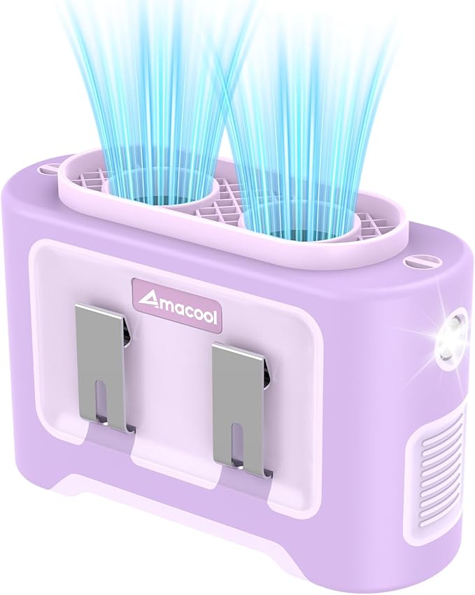 AMACOOL 14500mAh Portable Waist Fan, Strong Wind Power for Full Body Cooling Shirt Fan, 5 Speed Wearable Belt Clip on Fans, Battery Operated Personal Neck Fans for Outdoor Work Camping Travel