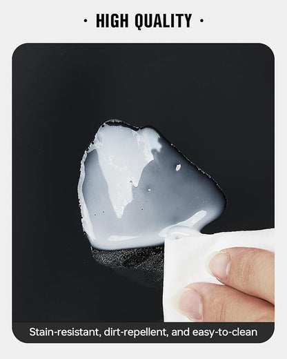 EACHY Travel Toiletry Bag with Hanging Hook, Portable Makeup Cosmetic Bags for Women, Water-Resistant Full-Size Travel Accessories (Black)