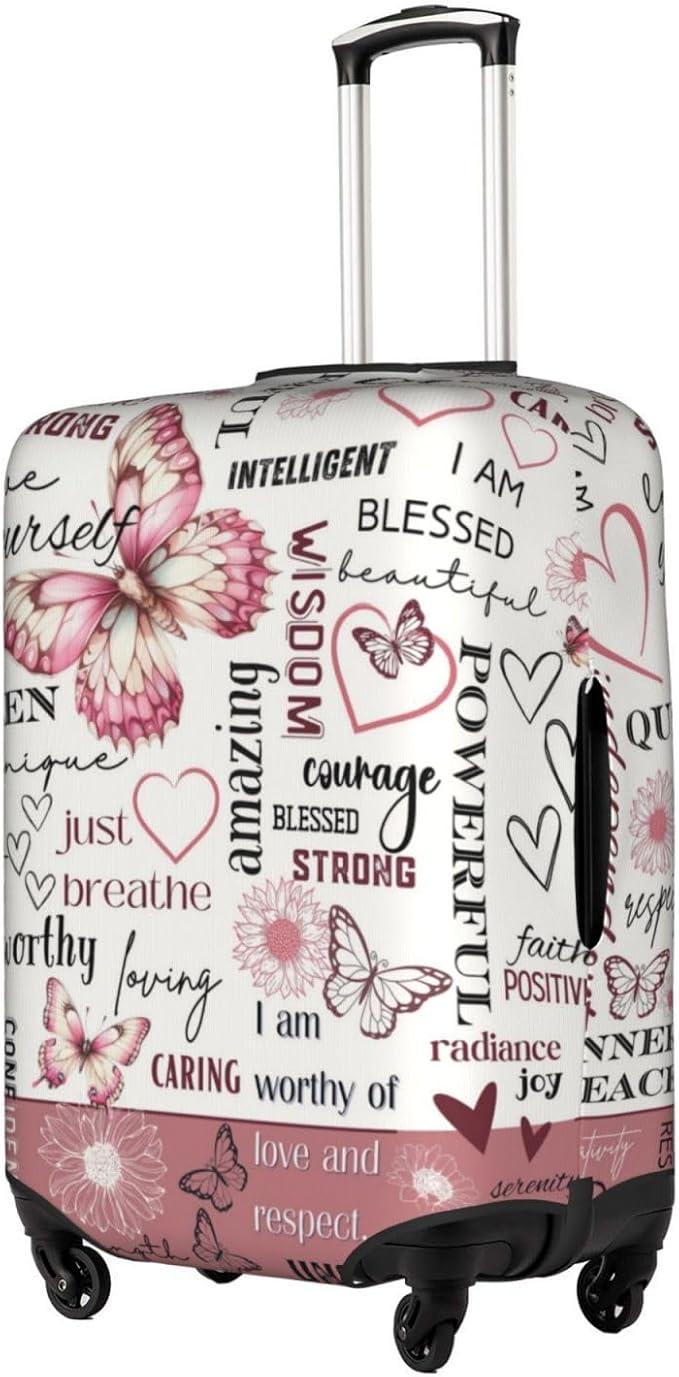 Travel Suitcase Protector African American Girl Elastic Protective Washable Luggage Cover With Concealed Zipper Suitable For 18-32 Inch(XL (for 29-32 inch luggage))