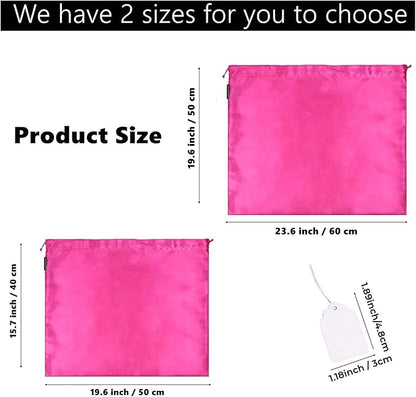 GONGKANGYUAN 6 Pack Dust Bags for Handbags – Silk Drawstring Storage Pouch, Dustproof Travel Organizer for Purses, Shoes & Boots