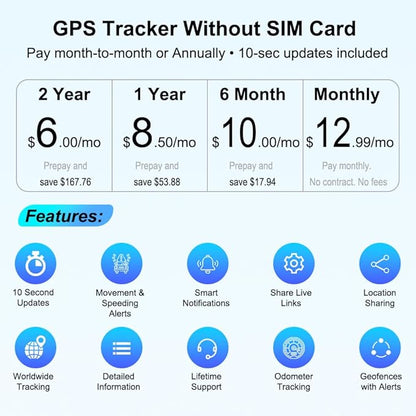 4G Mini GPS Tracker for Vehicles, No SIM Card Included, Real-Time Tracking, 60-Day Battery Life, Magnetic GPS Locator for Car, Motorcycle, Kids, Luggage, Anti-Theft