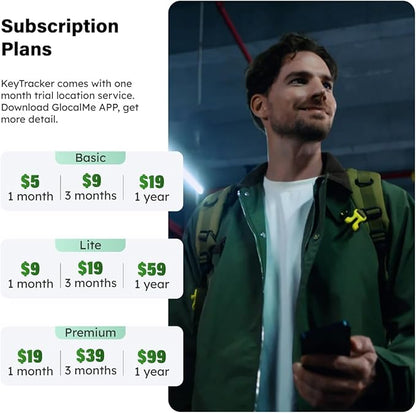 GlocalMe KeyTracker Global GPS Tracker for Luggage, Vehicles, Car, Kids, Wordwide Positioning Unlimited Distance Item Finder, Real Time Tracking with 6 Location Technologies