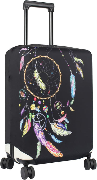 HYPER VENTURE Washable Luggage Cover - Fashion Suitcase Protector Fits 31-32 Inch Luggage (Dreamcatcher, XL)