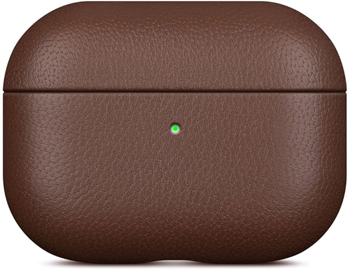 Lopie AirPods Pro 2nd Gen Leather Case, Coffee, Unisex