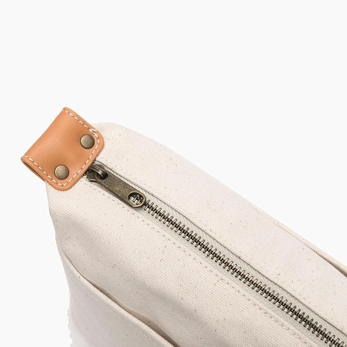 Insert Storage Bag Purse Organizer and Cosmetic Travel Bags for Women Makeup Bag with Compartments Three Sizes Cotton Canvas built-in compartments functiona and fashionable