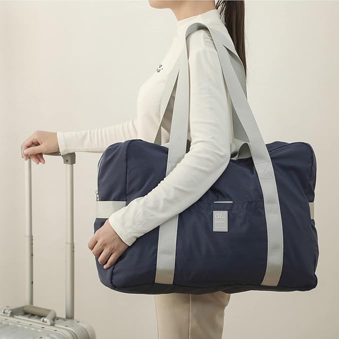 VanFn Foldable Travel Duffel Bag, Sports Duffels Gym Bag, Rainproof Nylon Totes, Sports Shoulder Handbag, Lightweight Duffle Bags For Women & Men, Outdoor Weekend Bag, P.Travel Series