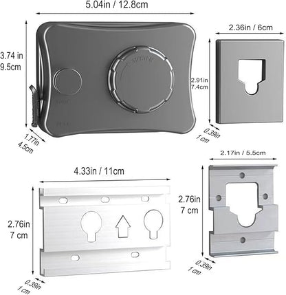 Anti-Sagging Clothes Line Thickened Steel Wire Retractable Clothesline Heavy Duty Clothesline Wall Mounted Gun Grey Finished