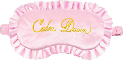 Calm Down Sleep Mask Pink Singer Merch Blindfold Eye Mask Travel Mask Eyeshade for Sleep Over Slumber Pajama Party Supplies Birthday Easter Gifts for Boys Girls Men Women
