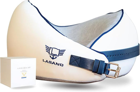 Lagano Softest Luxury Travel Pillow - Adjustable Easy to Clean Memory Foam Travel Neck Pillow - Ergonomic Airplane Travel Pillow - Best Airplane and Office Cervical Support Pillow