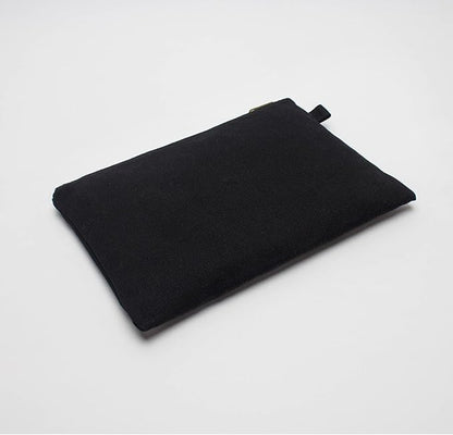 Zipper Pouch Storage Bag Simple and Stylish Women's Cosmetic and Travel Bag (Black-basic-3)