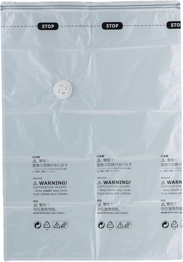 NeatNest 6 Pack Vacuum Storage Bags – 3 Small & 3 Medium, Flat Space Saver Bags for Clothes, Towels, Sweaters, Dual Compression (Vacuum or Hand Press), Airtight & Reusable