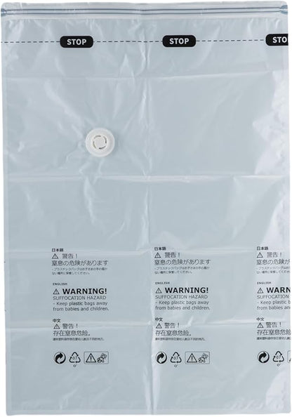 NeatNest 6 Pack Vacuum Storage Bags – 3 Small & 3 Medium, Flat Space Saver Bags for Clothes, Towels, Sweaters, Dual Compression (Vacuum or Hand Press), Airtight & Reusable