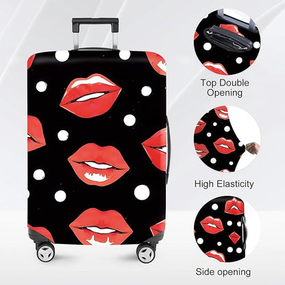 ANNA QUEEN Travel Luggage Cover Suitcase Protector Suitcase Cover Anti-Scratch,Stretchable Bag Cover Washable Durable Polyester with Elastic Hem with Zipper Closure