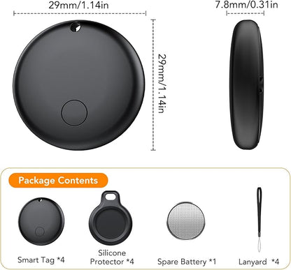 Android Tag Tracker 2 Pack, Bluetooth Tracker Tags, Work with Google Find My Device App (Android Only), Smart Tags for Luggage, Wallet, Vehicles, Keys (Not for iOS)