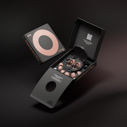 Loop Experience 2 Plus Ear Plugs – Stylish Certified Hearing Protection for Concerts & Festivals, Live Events, Sports, DJs & Nightlife – 17dB Noise Reduction, (High-Fidelity) + Mute for extra coverage