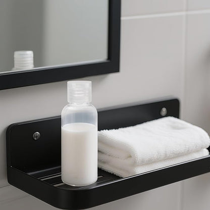 MOUYAT 100 Pack 2oz Clear Plastic Empty Squeeze Bottles with Flip Cap, Travel Size Bottles Mini Refillable Sample Containers for Lotion, Cream and Toiletries