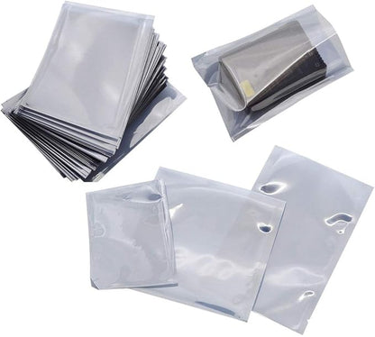 APQ Pack of 200 Static Shielding Bags 18 x 18. Grey Electrostatic Bags 18x18. Open Ended Heat Sealable Bags. Transparent Material. Great for Electronical Sensitive Components.