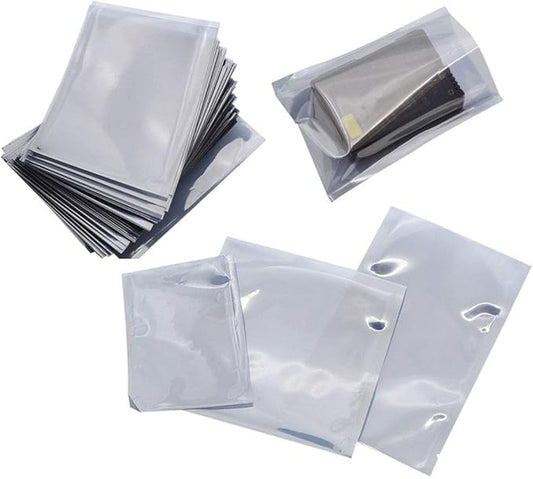 APQ Pack of 500 Static Shielding Bags 15 x 20. Grey Electrostatic Bags 15x20. Open Ended Heat Sealable Bags. Transparent Material. Great for Electronical Sensitive Components.