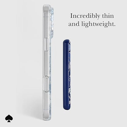 kate spade new york MagSafe Portable Charger Power Bank 5000mAh - iPhone Charger for Fast Charging - Magnetic Wireless Battery Pack with USB-C Port - Flowerbed Blue