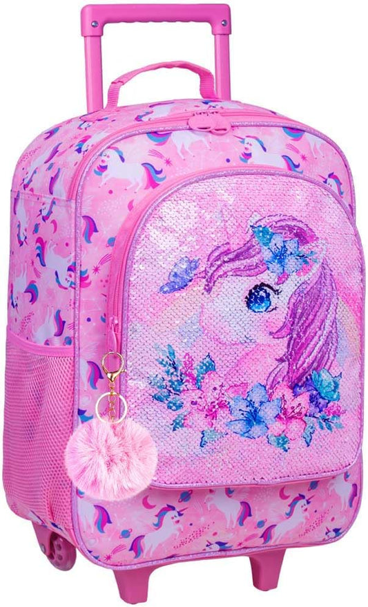 KLFVB Kids Luggage for Boys Girls, Cute Rolling Wheels Suitcase for Toddler, Children Travel Carry on Suitcase