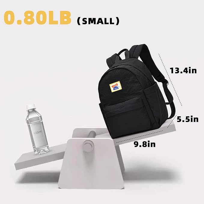 willikiva Kids Backpack for School Boys Girls Teens Toddler Backpack Waterproof Kindergarten Preschool Elementary Bookbag Children Travel Bag(Black,Small)