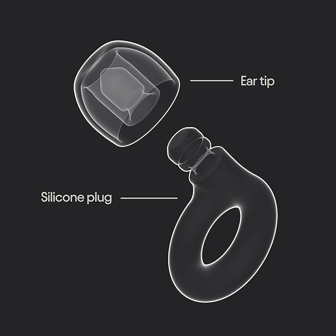Loop Quiet 2 Ear Plugs – Ultra-Comfy Reusable 24dB (SNR) Noise-Reducing Earplugs for Sleep, Deep Focus, Travel, Noise Sensitivity, Flexible Hearing Protection, Customizable Fit