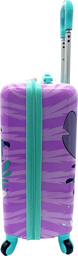 Fast Forward Kids Licensed Hard-Side 20” Spinner Luggage Lightweight Carry-On Suitcase (Stitch)