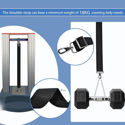 ZINMARK Shoulder Strap 59" with Fixed Pad and Dual Balance Buckles and Swivel Metal Hooks for Laptop Bag and Most Bag