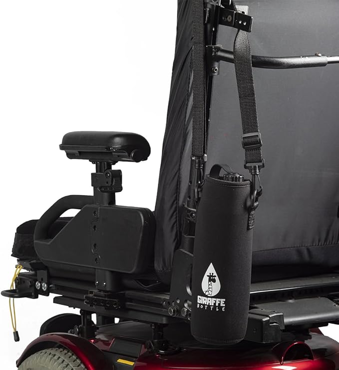 Giraffe Bottle Journey Hydration System, Insulated Stainless Steel Bottle, 36 inch / 91 cm Journey Straw, with Neoprene Bottle Carrier